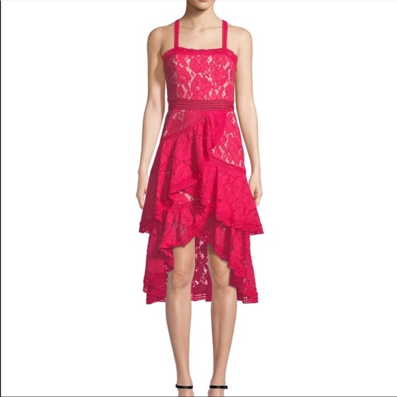 Alice & Olivia | Angelita Ruffled Lace Dress Sz 8 - Picture 6 of 6